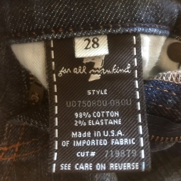 |7 for All Mankind| Boot Cut Jeans Size 28 - Picture 6 of 8